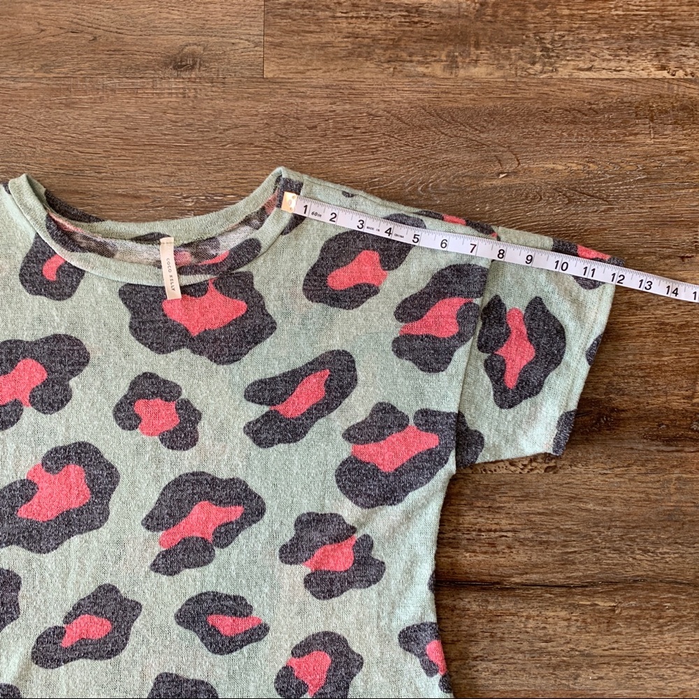 Coco Kelly Ruffle Animal Print Top - Picture 8 of 8